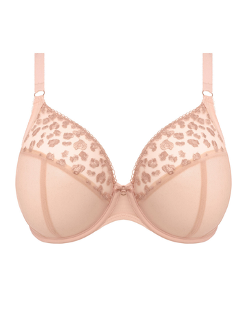 Elomi 301336 Pale Blush Namrah Plunge Underwire Bra myselflingerie.com